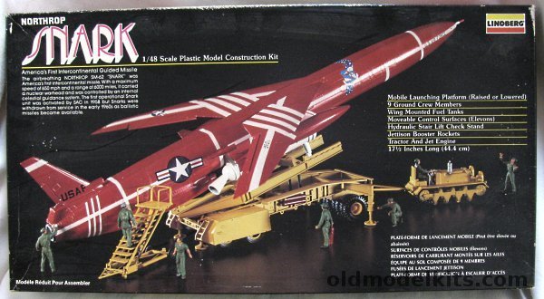 Lindberg 1/48 Northrop SM-62 Snark - Intercontinental Guided Missile, 687 plastic model kit